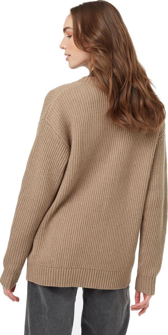 Highline Oversized Button Cardigan - Womens - fossil heather 1