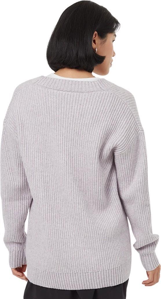 Highline Oversized Button Cardigan - Womens - purple ash heather 1