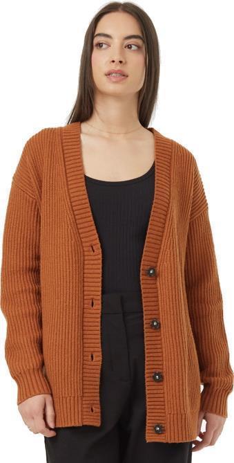 Highline Oversized Button Cardigan - Womens - toffee 1