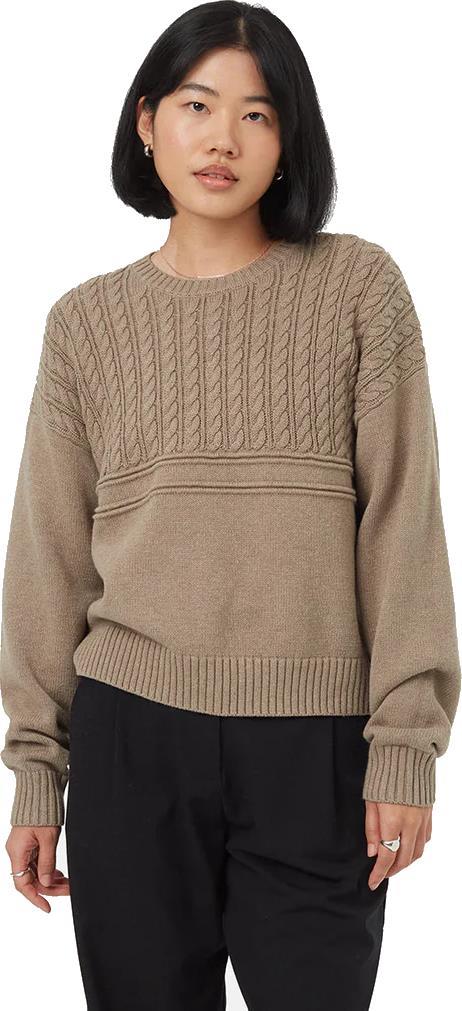 Highline Patchwork Sweater - Womens - Fossil Heather 1