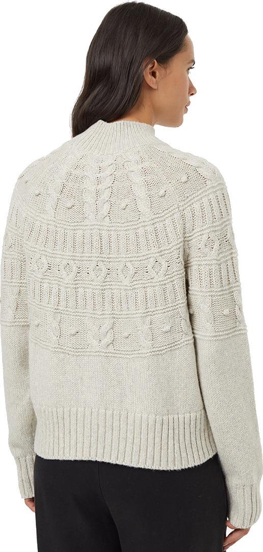 Highline Pom Mock Neck Sweater - Womens - Pale Oak Heather 2