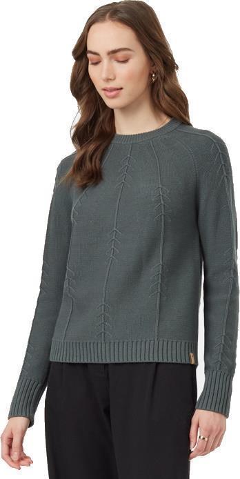 Highline TreeStitch Crew Sweater - Womens - urban green 1