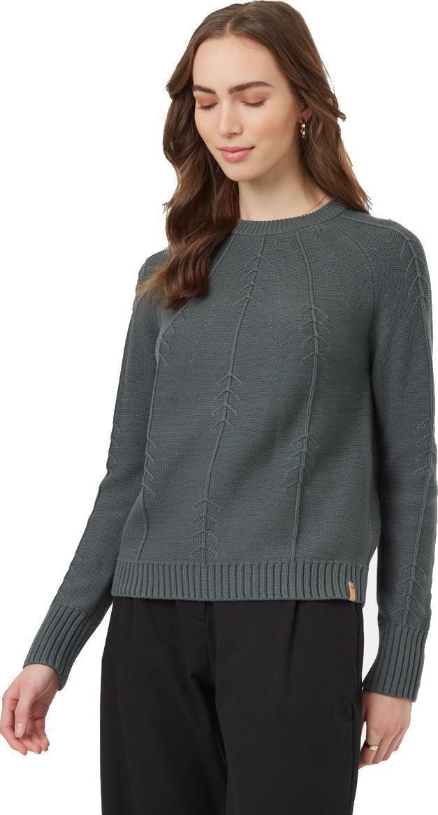 Highline TreeStitch Crew Sweater - Womens - urban green 1