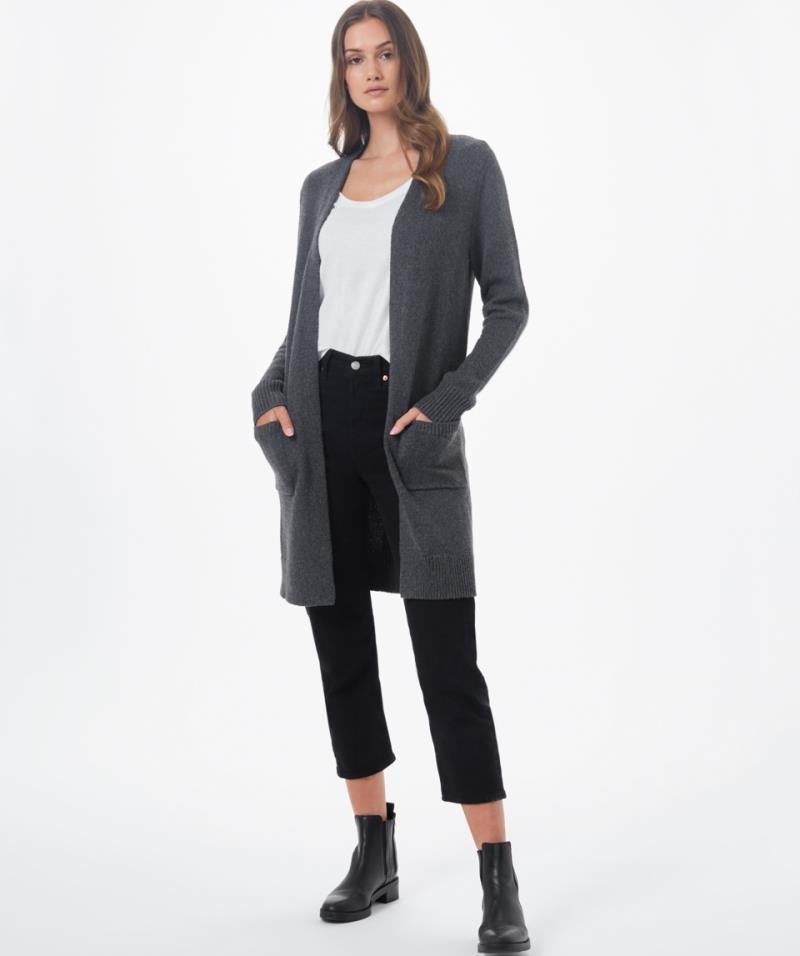 Highline Wool Cardigan - Womens - Dark Grey Heather 4