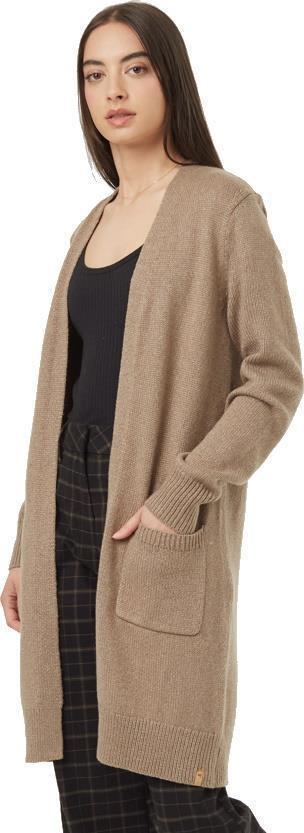 Highline Wool Cardigan - Womens - fossil heather 1