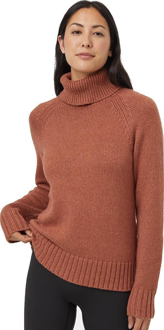 Highline Wool Turtleneck Sweater - Womens - Clay Tile Heather 1