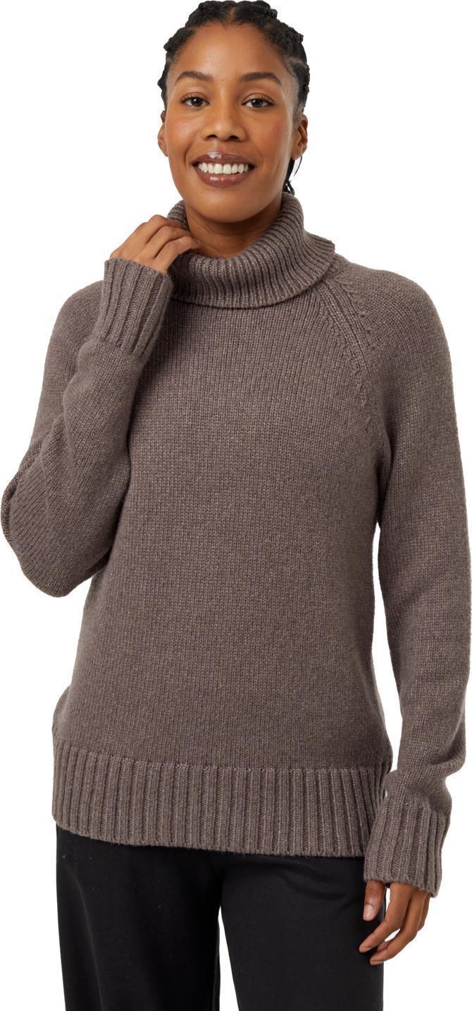 Highline Wool Turtleneck Sweater - Womens - Dark Elkwood Heather 1