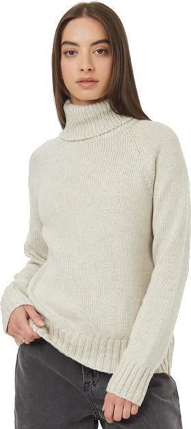 Highline Wool Turtleneck Sweater - Womens - Pale Oak Heather 2