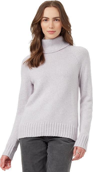 Highline Wool Turtleneck Sweater - Womens - Purple Ash Heather 2