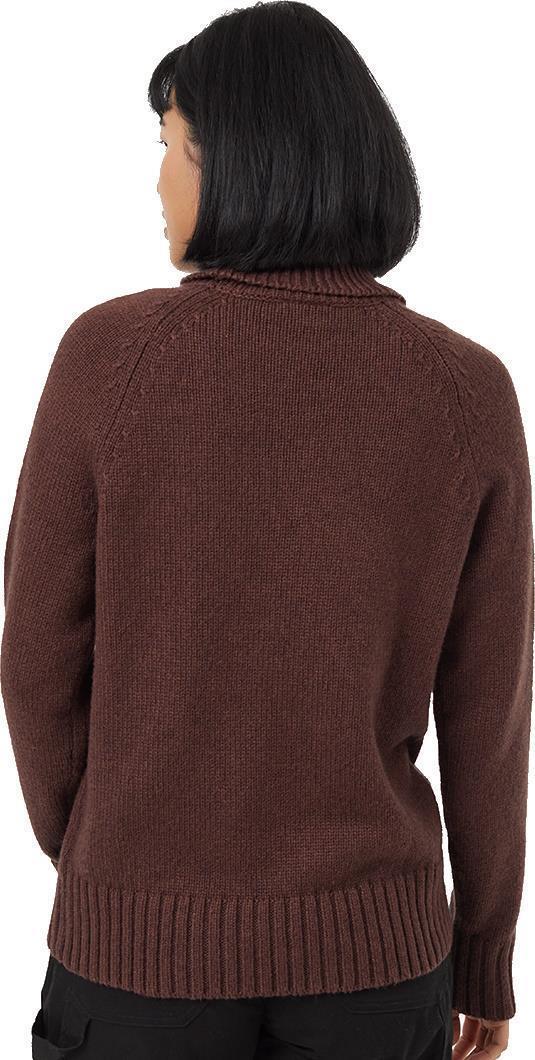 Highline Wool Turtleneck Sweater - Womens - deep mahogany heather 1