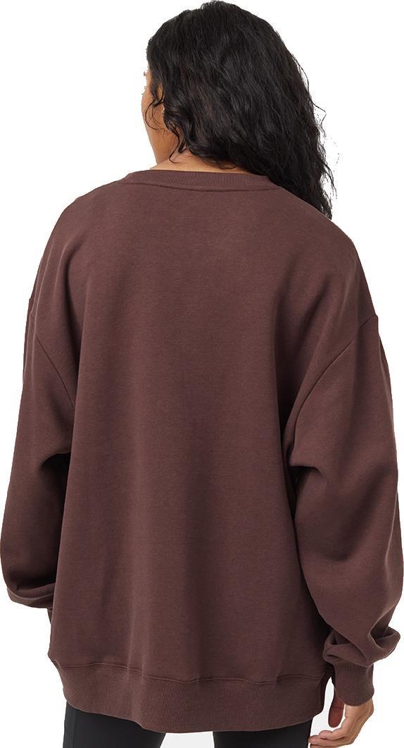 Hike More Oversized Crew - Womens - deep mahogany / tea 1