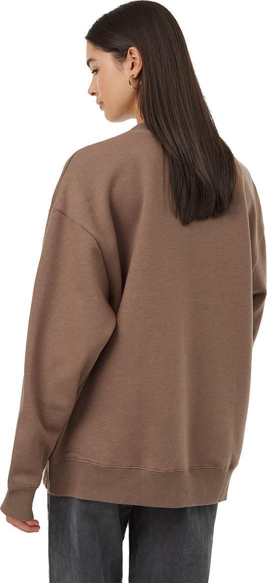 Hike More Oversized Crew - Womens - fossil / white onyx 1