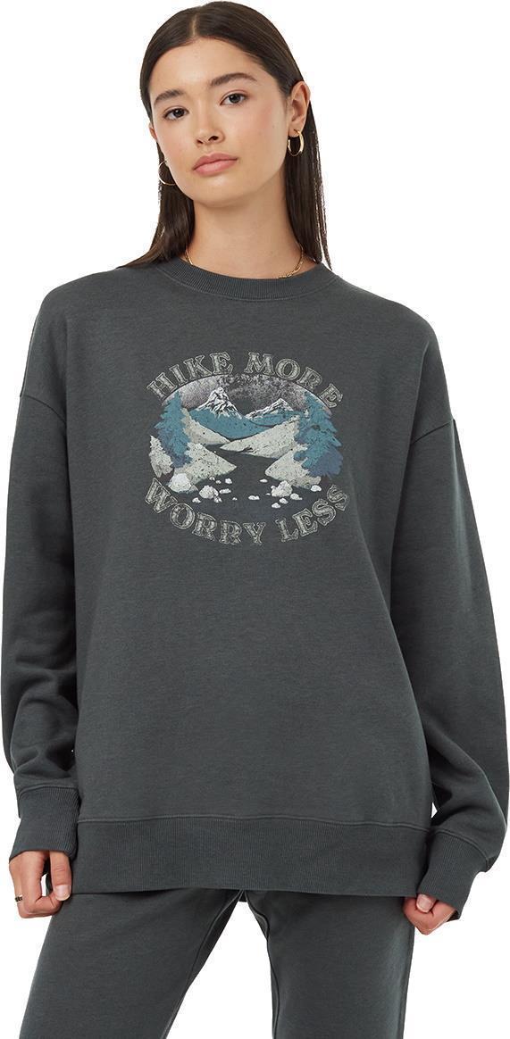 Hike More Oversized Crew - Womens - urban green / desert sage 1