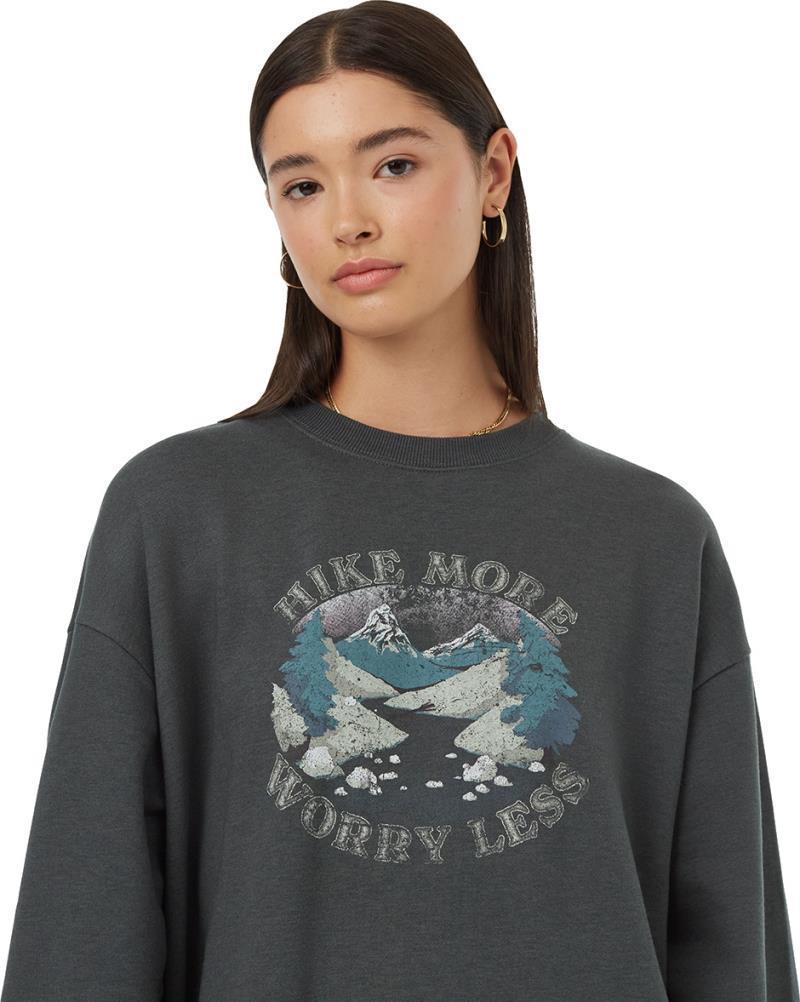 Hike More Oversized Crew - Womens - urban green / desert sage 1