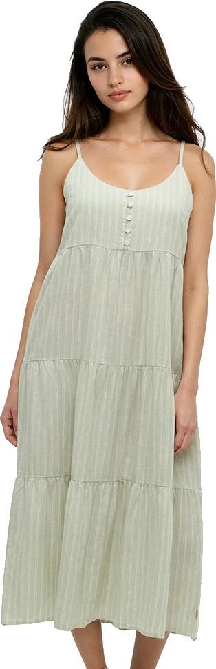 Hopewell Dress - light moss / double stripe 1
