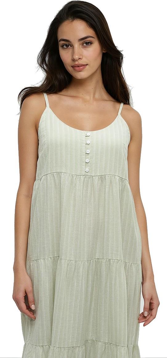 Hopewell Dress - light moss / double stripe 1