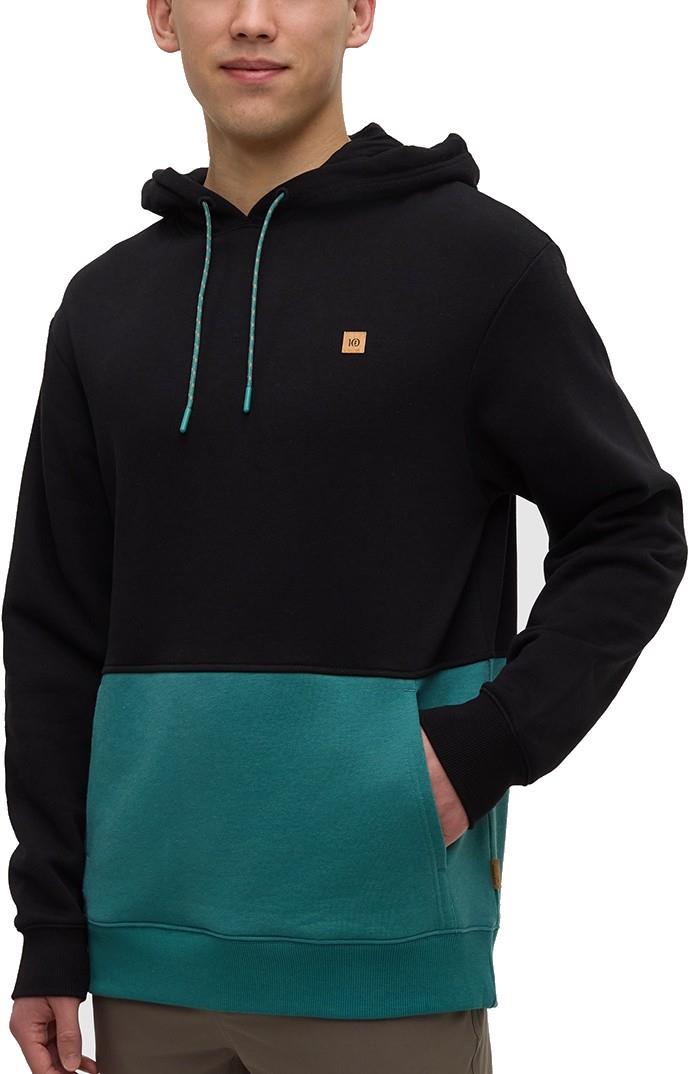 Howson Hoodie - Mens - meteorite black / tidal teal 1