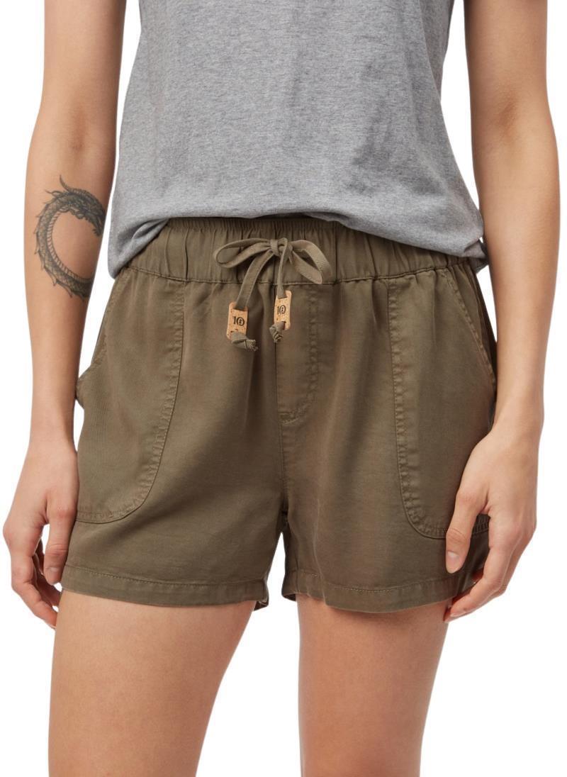Instow Shorts - Womens - Olive Night Green 1