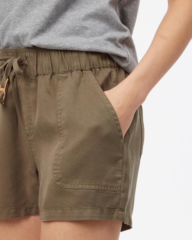 Instow Shorts - Womens - Olive Night Green 2
