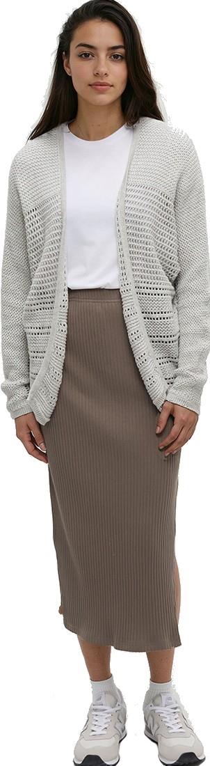 Iris Cardigan - Womens - light grey heather 1