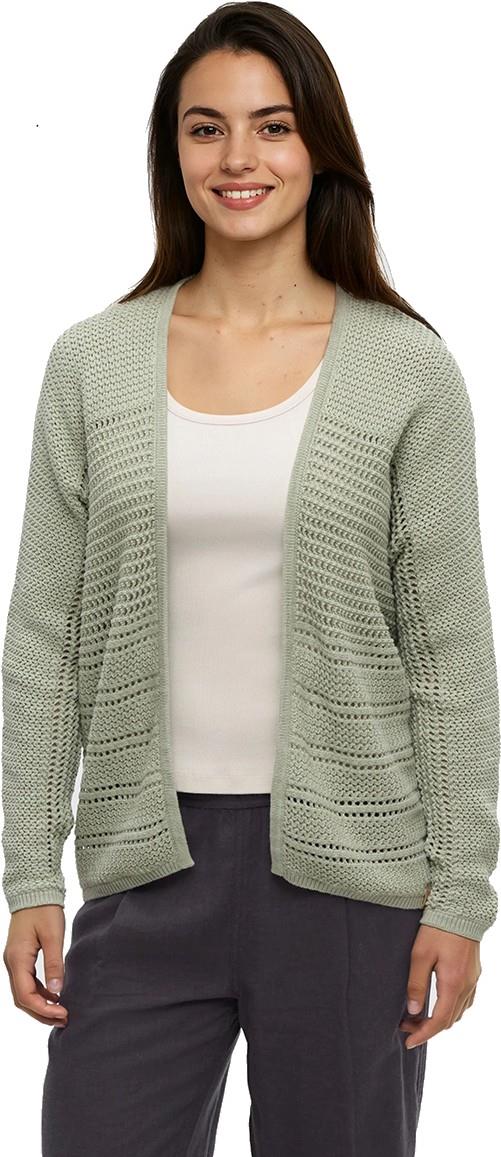 Iris Cardigan - Womens - light moss heather 1