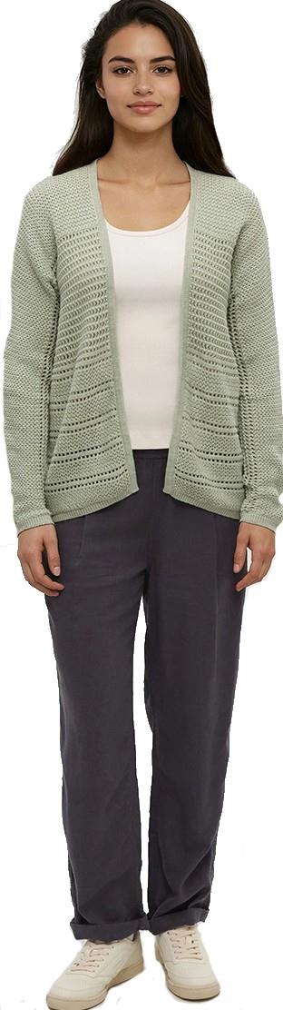 Iris Cardigan - Womens - light moss heather 1