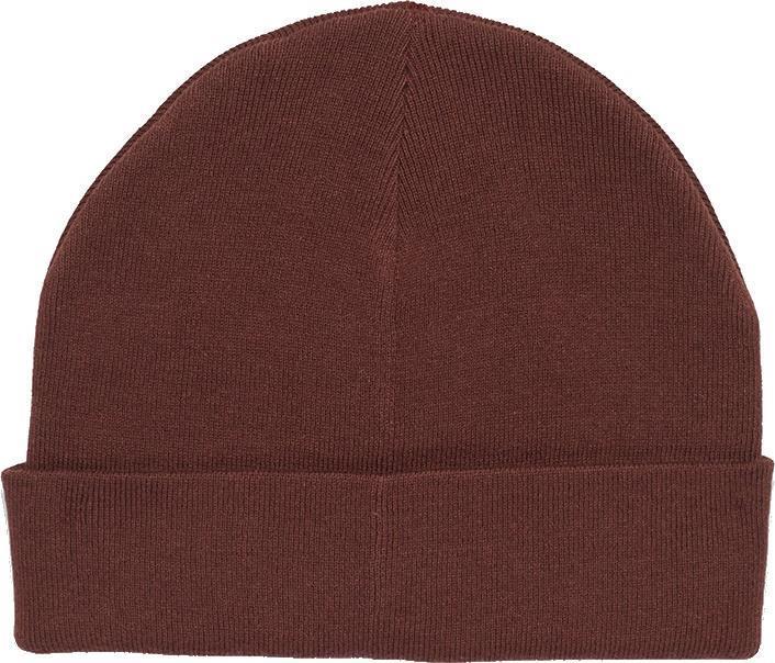 Juniper Cork Patch Beanie - deep mahogany / cork patch 1
