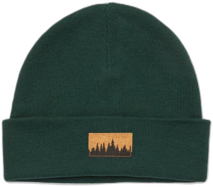 Juniper Cork Patch Beanie - forest pine / cork patch 1