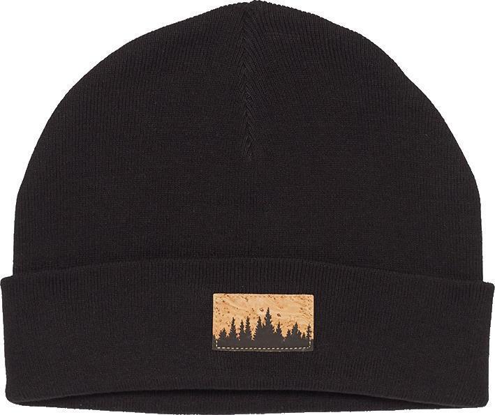 Juniper Cork Patch Beanie - meteorite black / cork patch 1