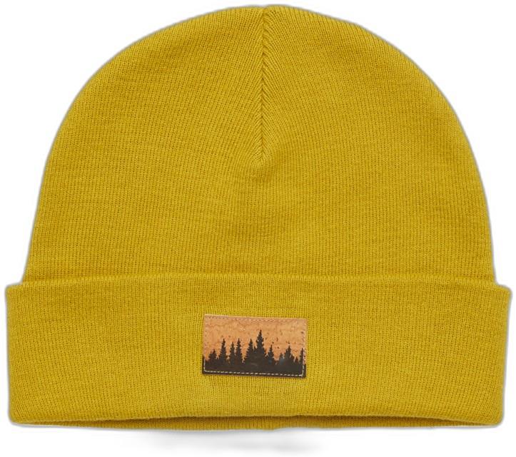 Juniper Cork Patch Beanie - rustic yellow / cork patch 1