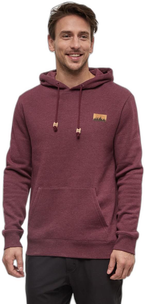 Juniper Cork Patch Hoodie - Mens - deep burgundy heather / cork patch 1