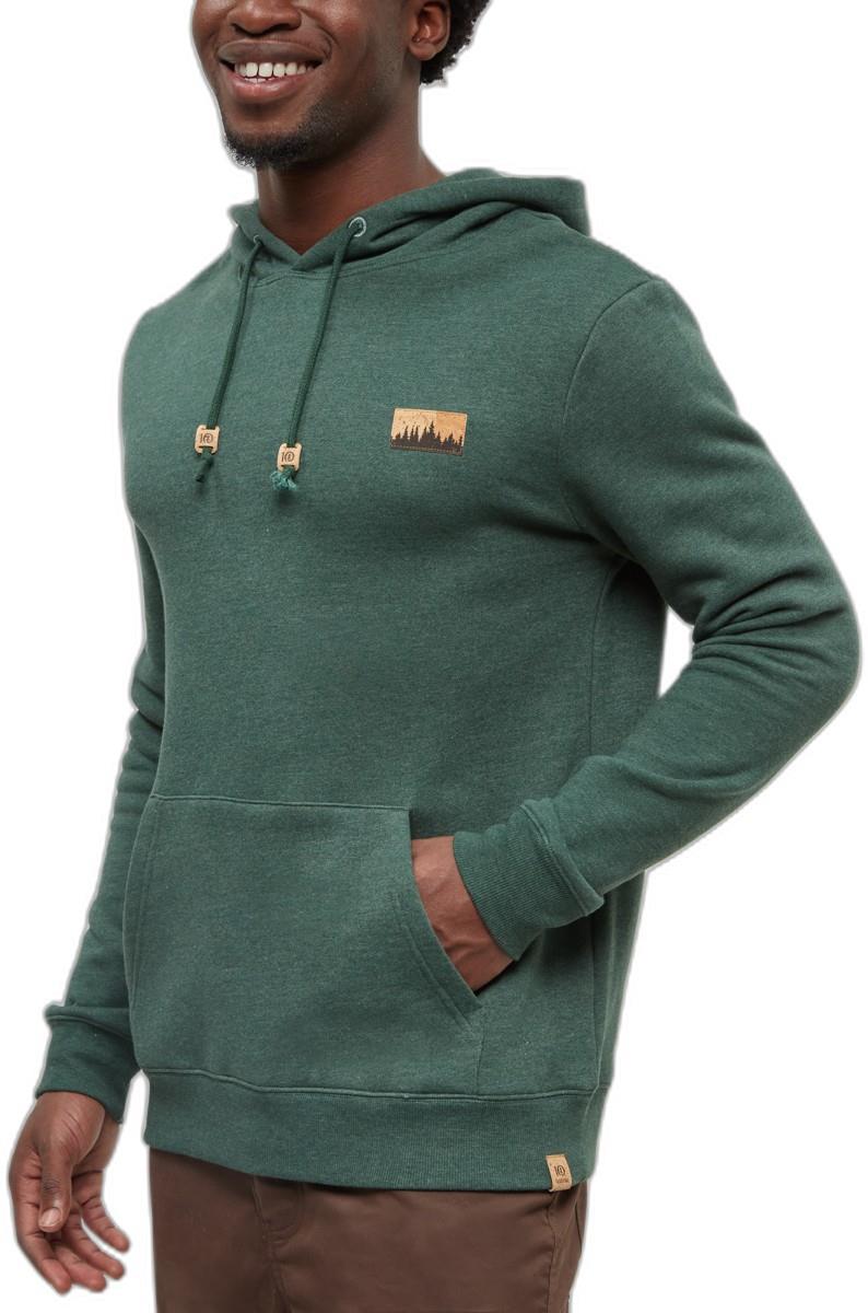 Juniper Cork Patch Hoodie - Mens - forest pine heather / cork patch 1