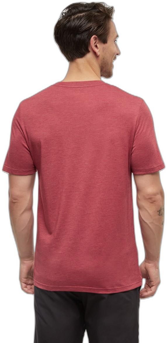 Juniper Cork Patch T-Shirt - Mens - crimson heather / cork patch 1