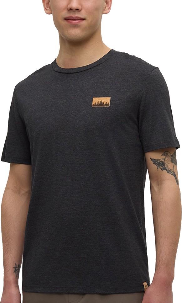 Juniper Cork Patch T-Shirt - Mens - meteorite black heather / cork patch 1