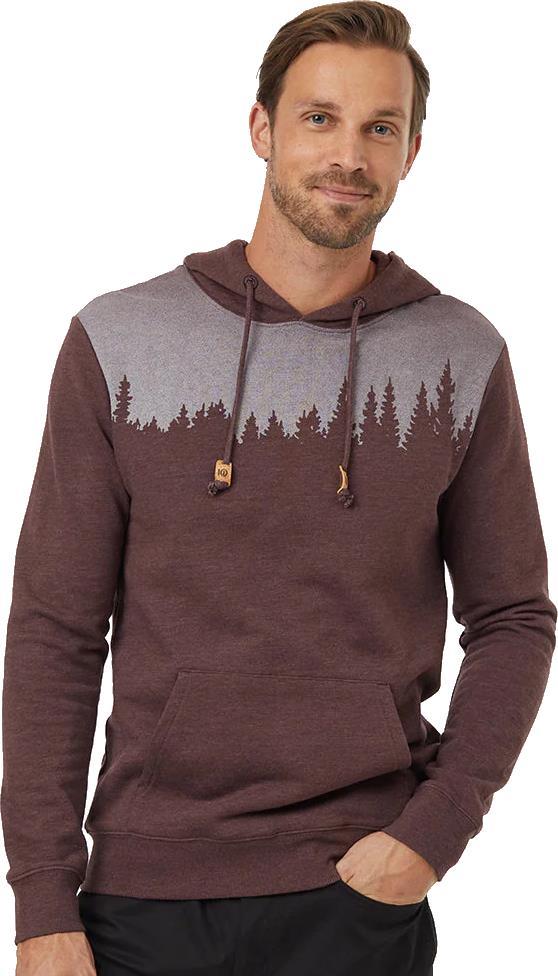 Juniper Hoodie - Mens - Deep Mahogany Heather / White 1