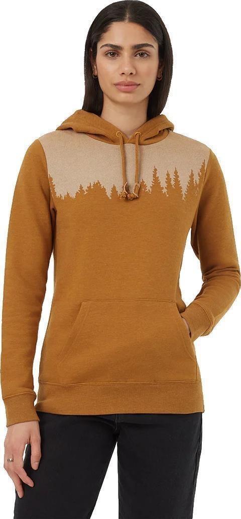 Juniper Hoodie - Womens - golden brown heather / white 1