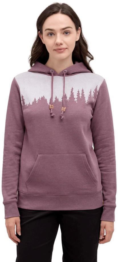 Juniper Hoodie - Womens - mauve stone heather / white 1