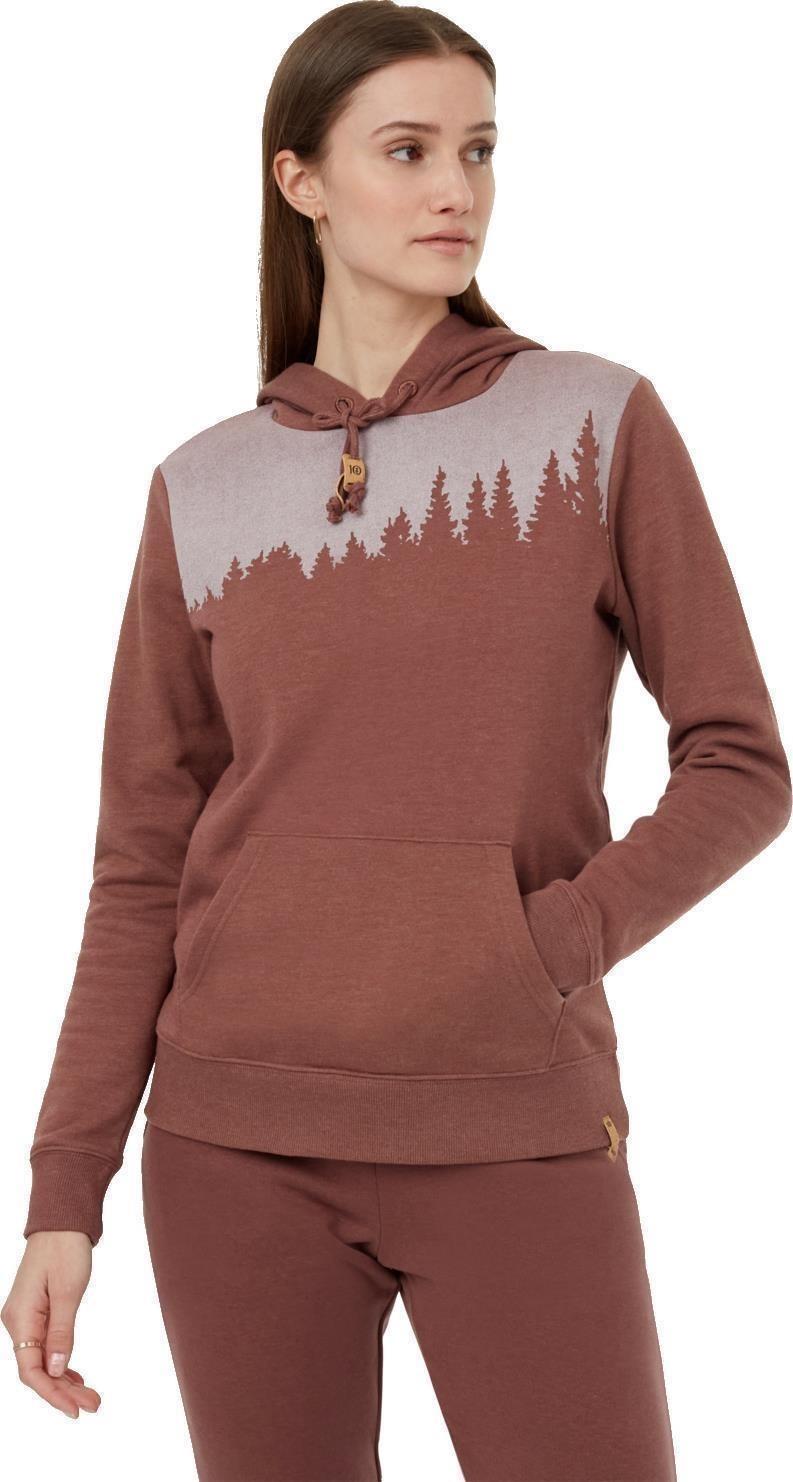 Juniper Hoodie - Womens - mesa red heather / white 1