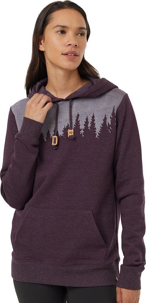 Juniper Hoodie - Womens - midnight plum heather / white 1
