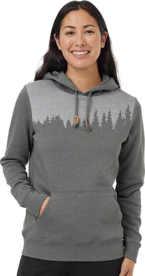 Juniper Hoodie - Womens - mineral heather / white 1