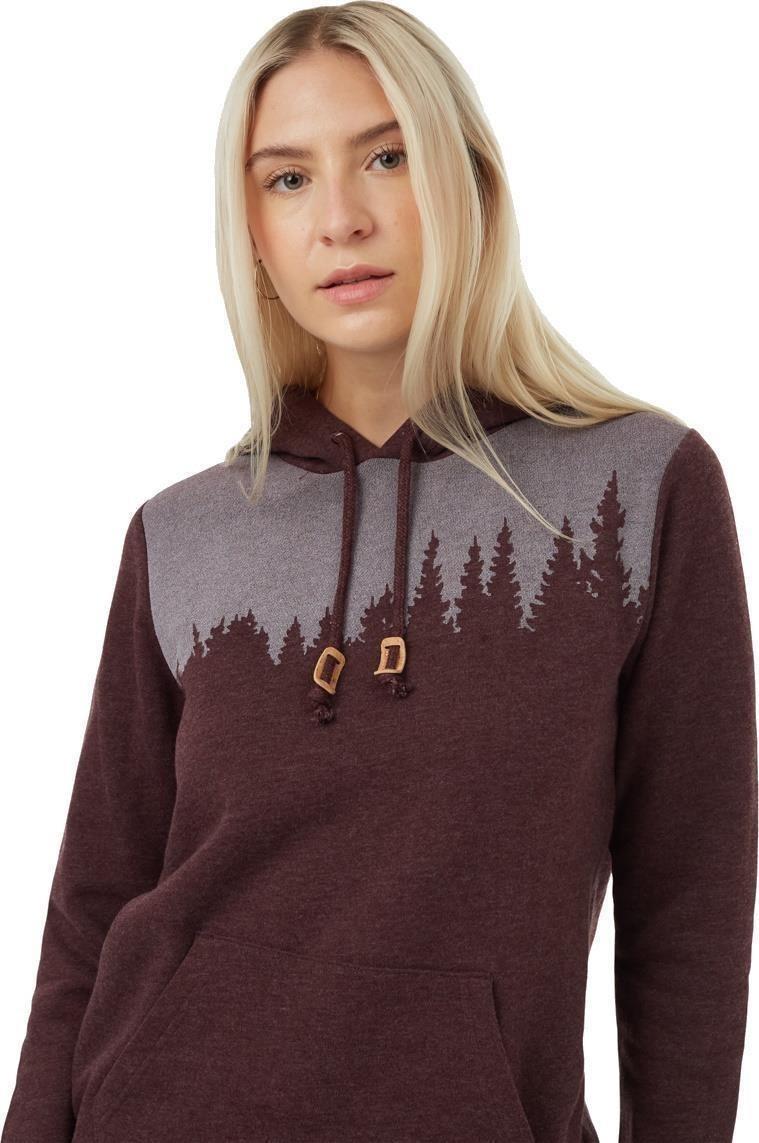 Juniper Hoodie - Womens - mulberry heather / white 1