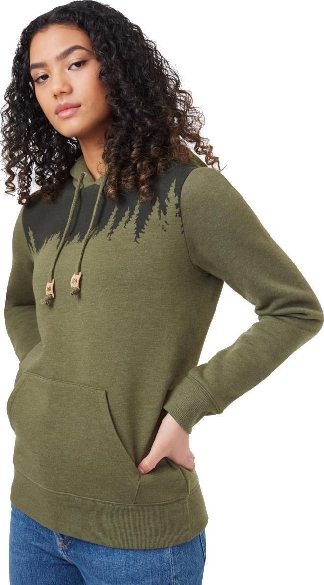 Juniper Hoodie - Womens - olive night green heather 1