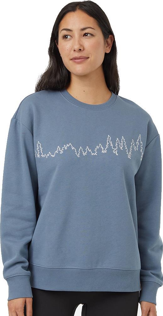 Juniper Outline Crew - Womens - Blue Mirage / Vintage White 1