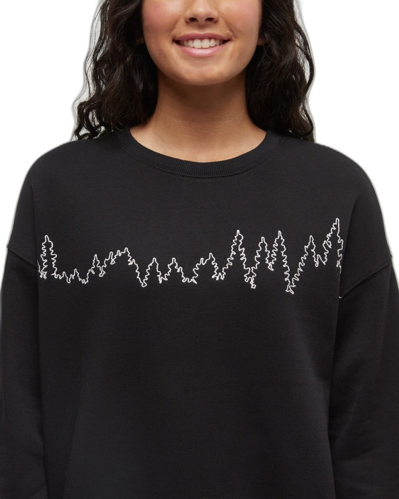Juniper Outline Crew - Womens - meteorite black / vintage white 1