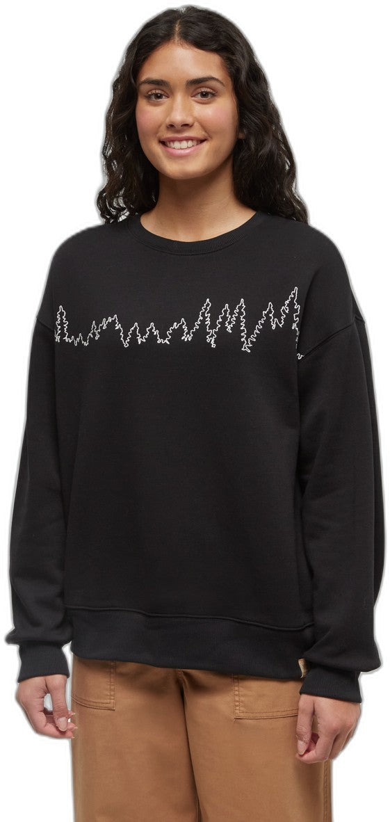 Juniper Outline Crew - Womens - meteorite black / vintage white 1