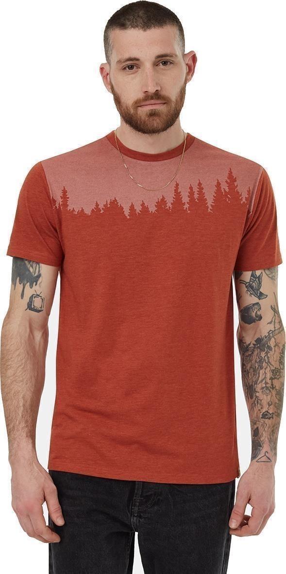 Juniper T-Shirt - Mens - baked clay heather / white 1