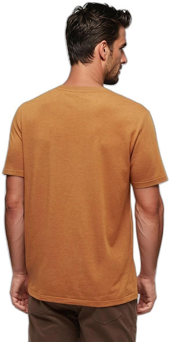 Juniper T-Shirt - Mens - burnt caramel heather / white 1