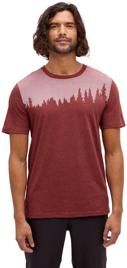 Juniper T-Shirt - Mens - cottage red heather / white 1
