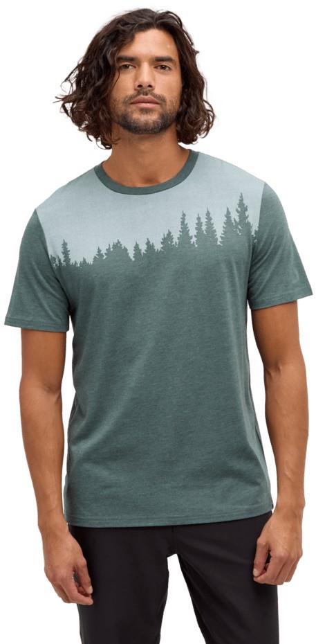Juniper T-Shirt - Mens - pine green heather / white 1