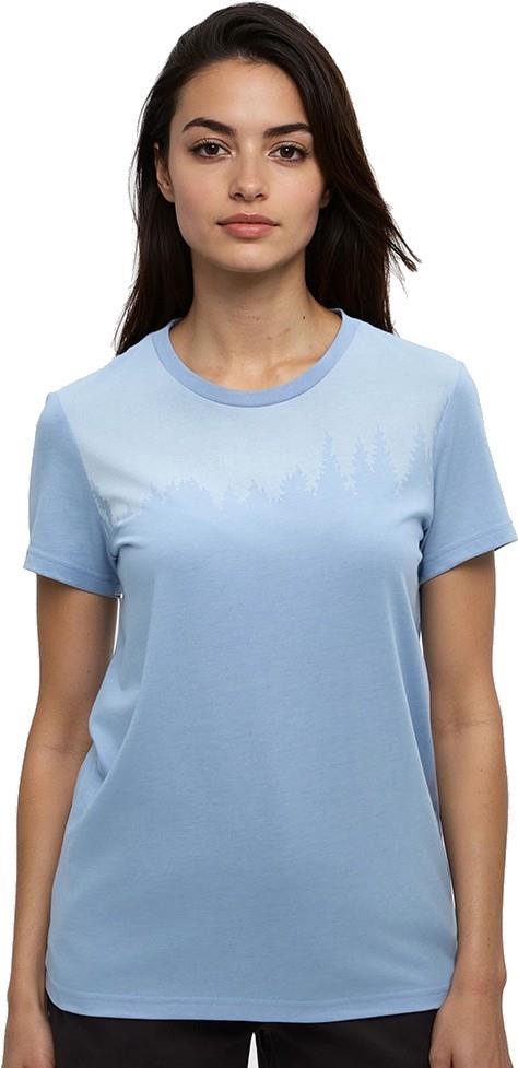 Juniper T-Shirt - Womens - lakeside blue heather / white 1